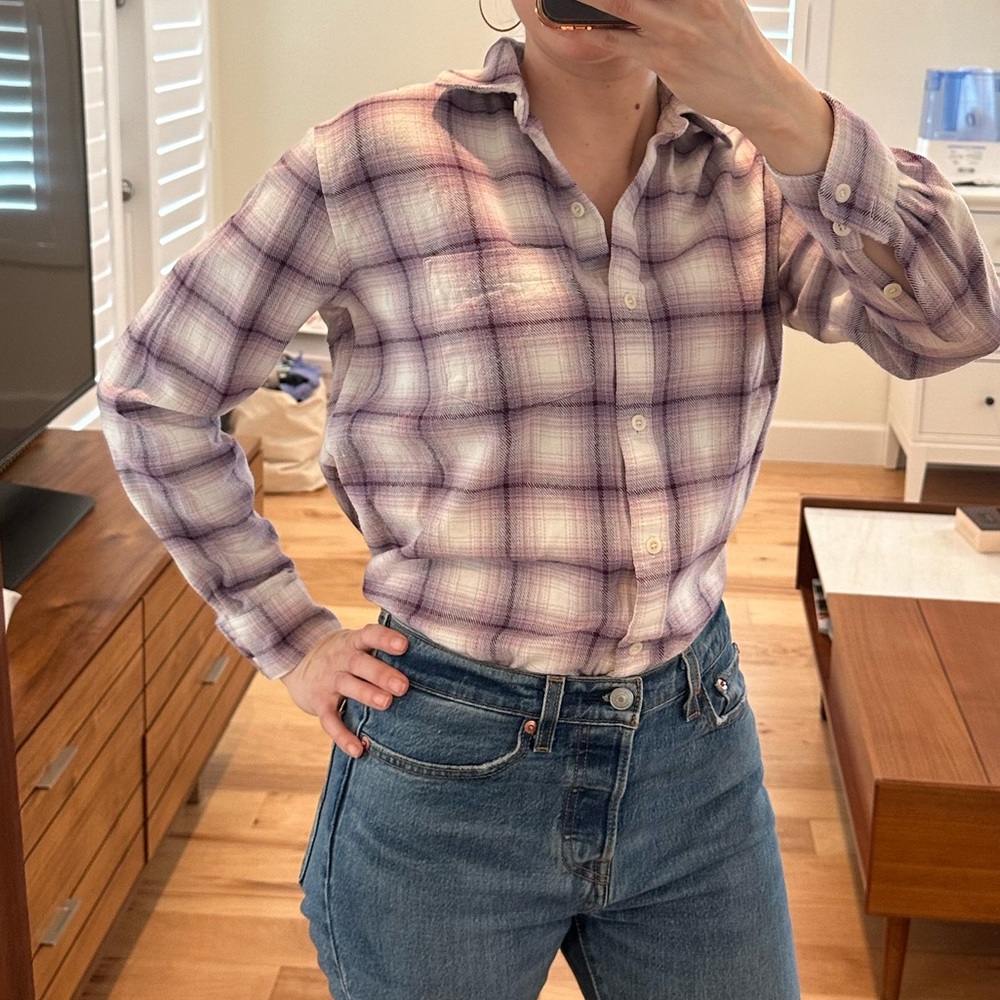 Madewell Lavender Flannel